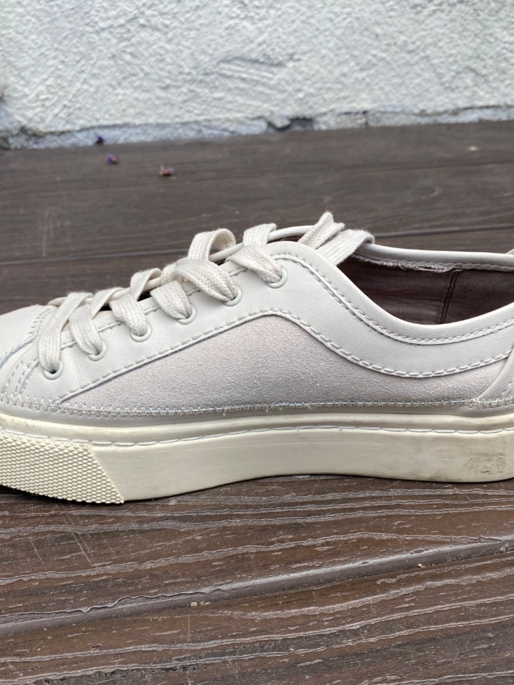 AllSaints Milla Low-top Sneakers in Chalk White, Women’s Size 8 - Picture 4 of 6